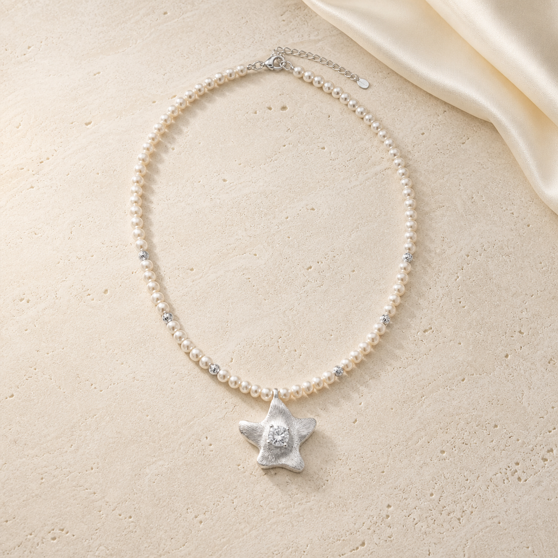 Ocean Star Silver Necklace
