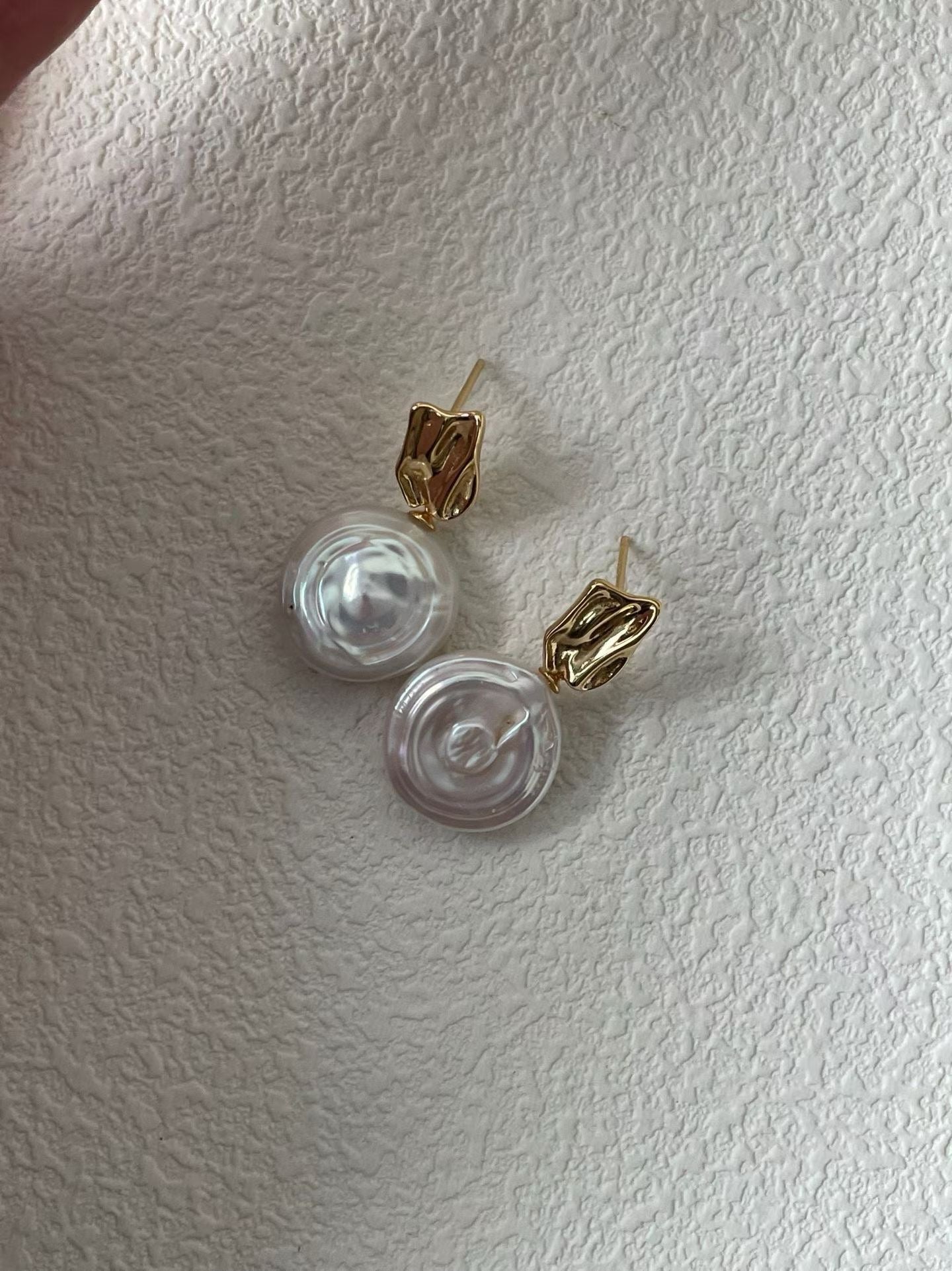 18K gold plated silver fashion earrings