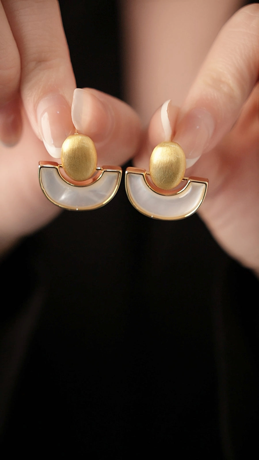 Ivory Eclipse Earrings