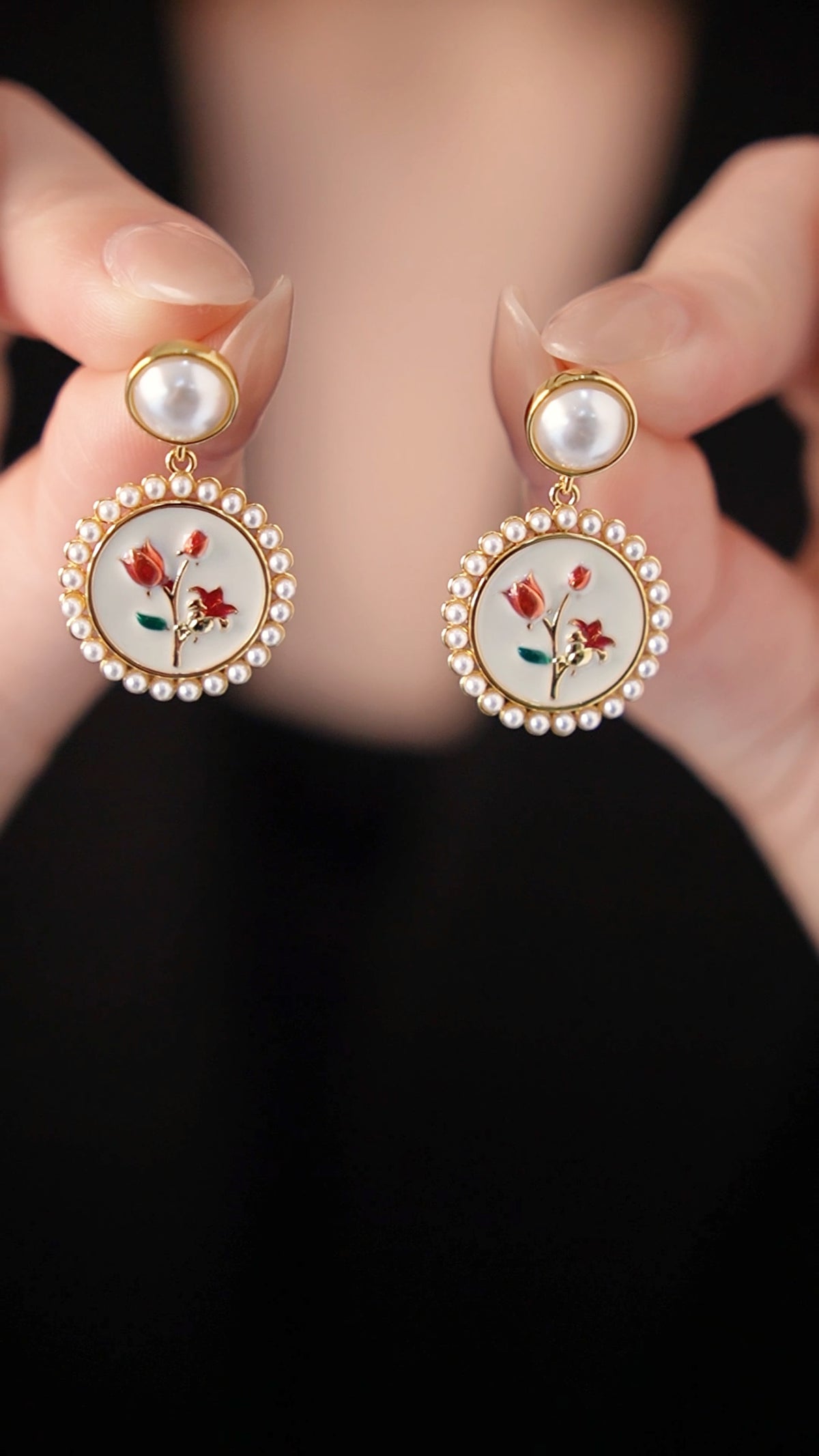 Rosalie Pearl Earrings