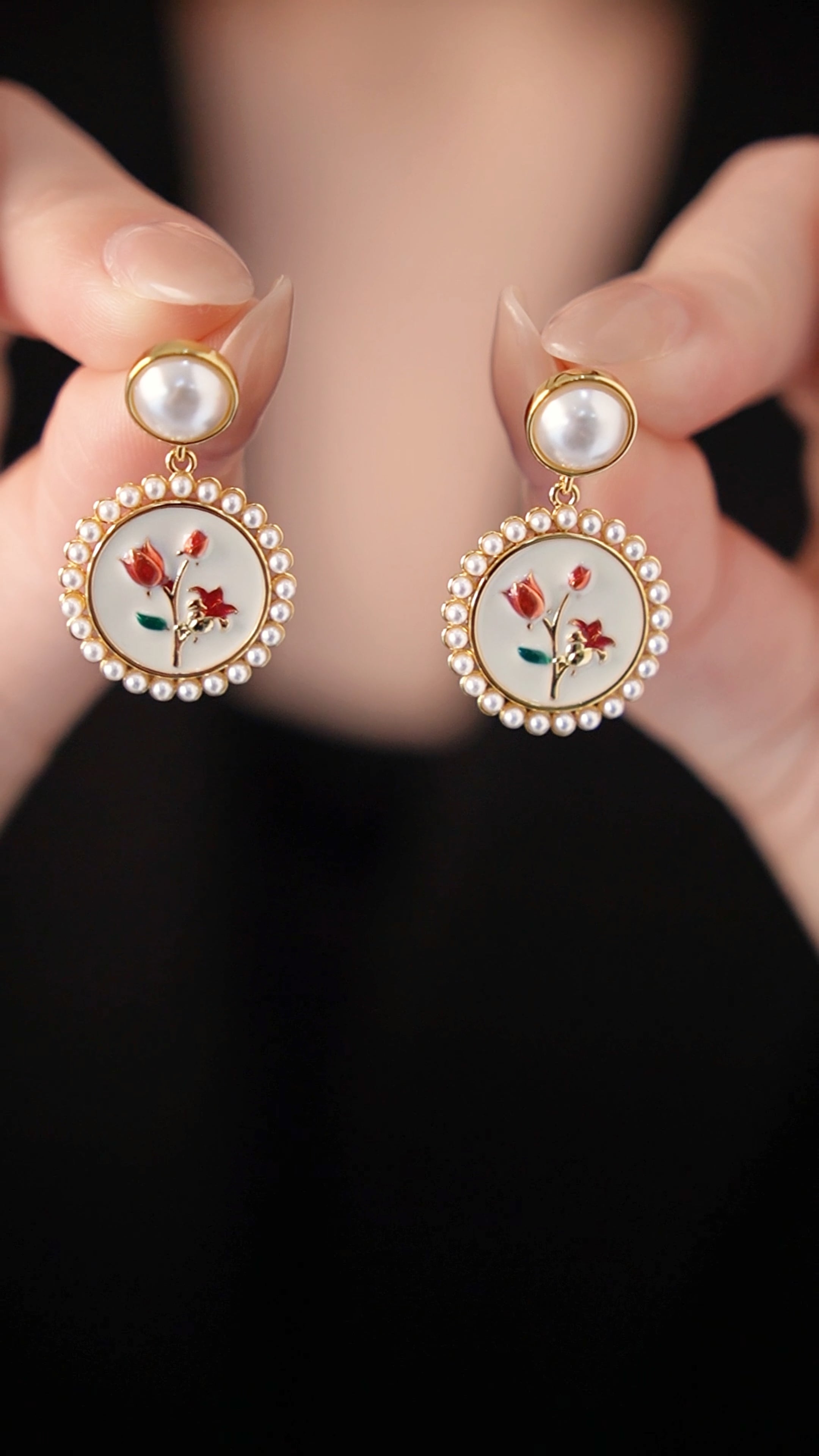 Rosalie Pearl Earrings