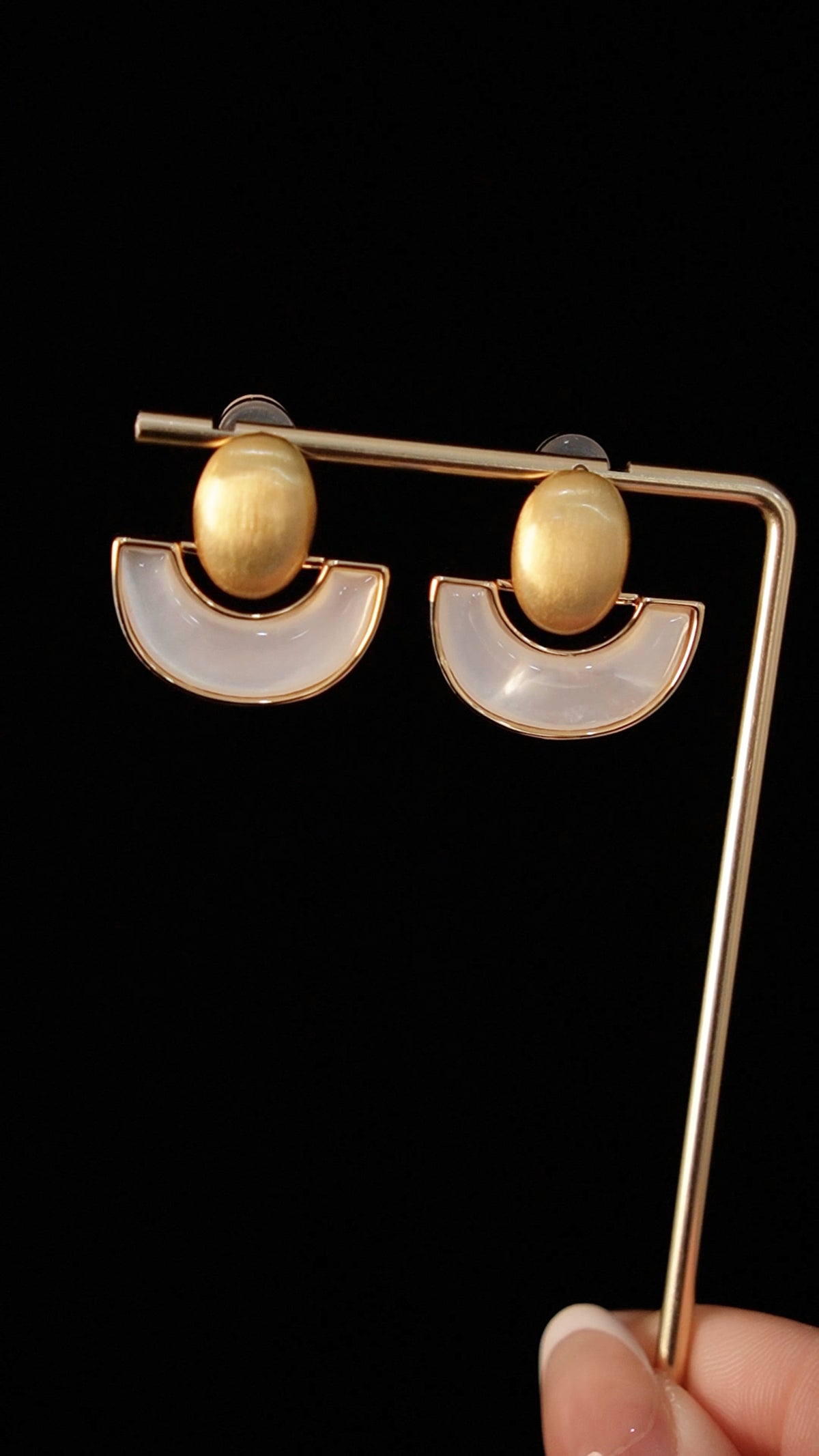 Ivory Eclipse Earrings