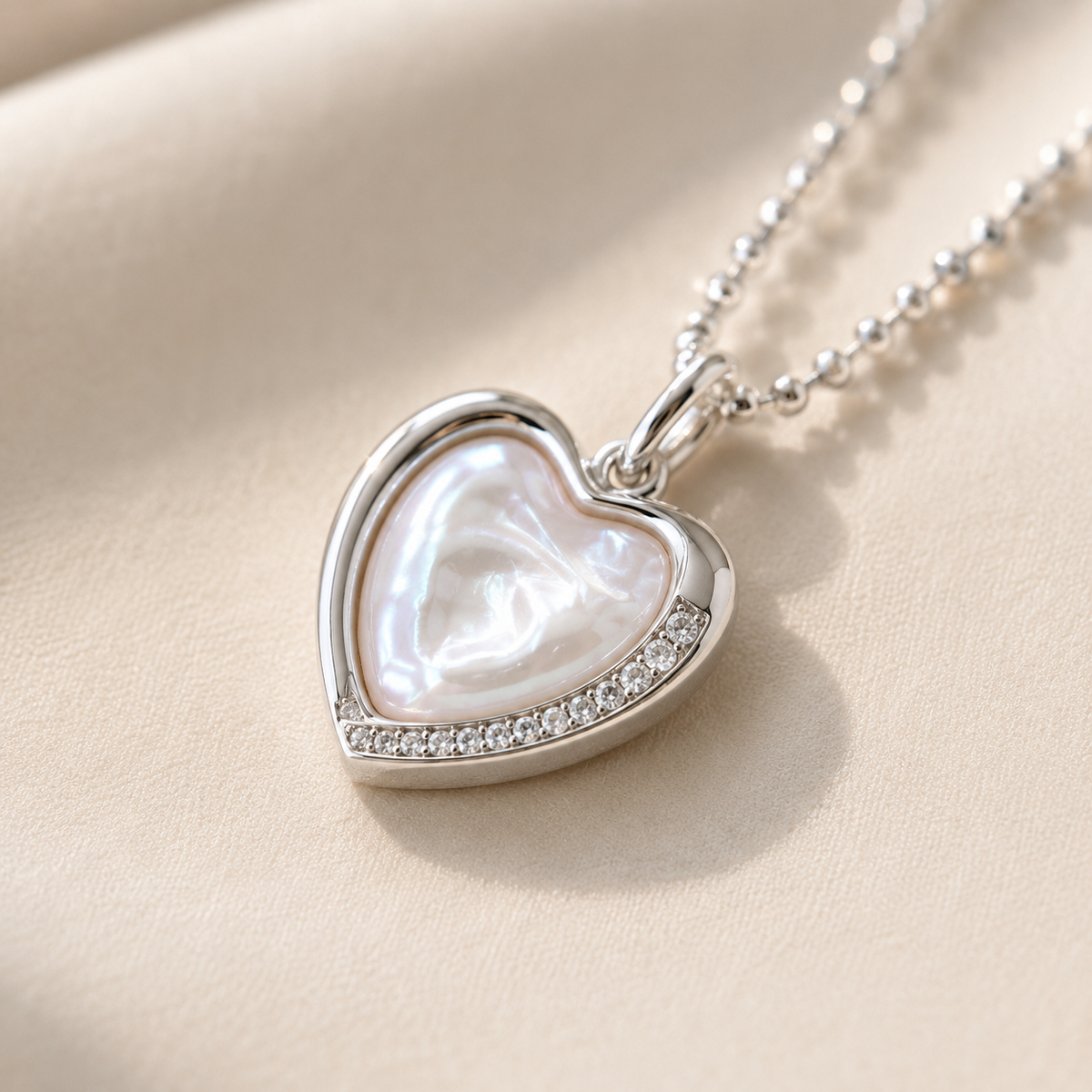 Moonlit Heart Necklace