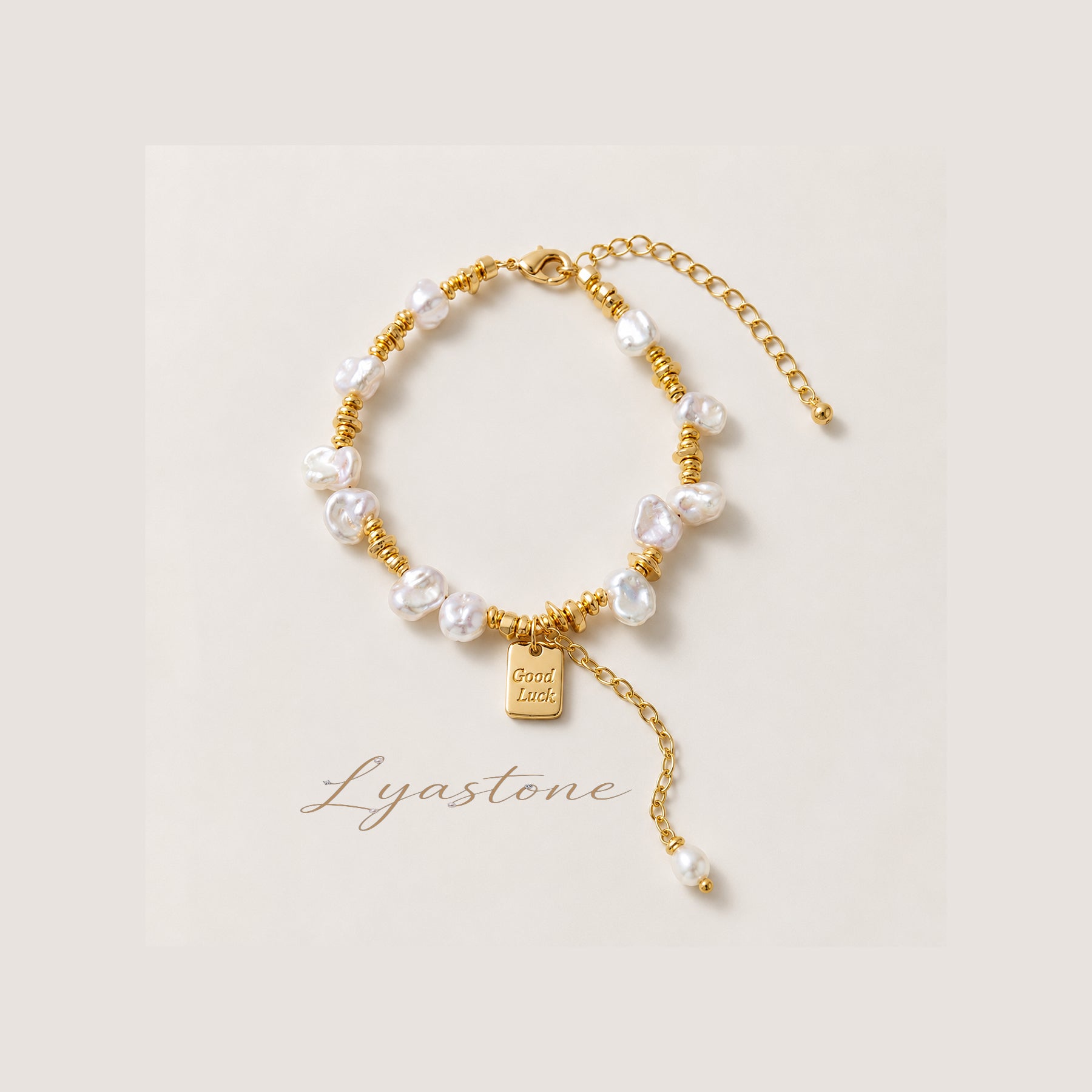 Good Luck Baroque Pearl Bracelet