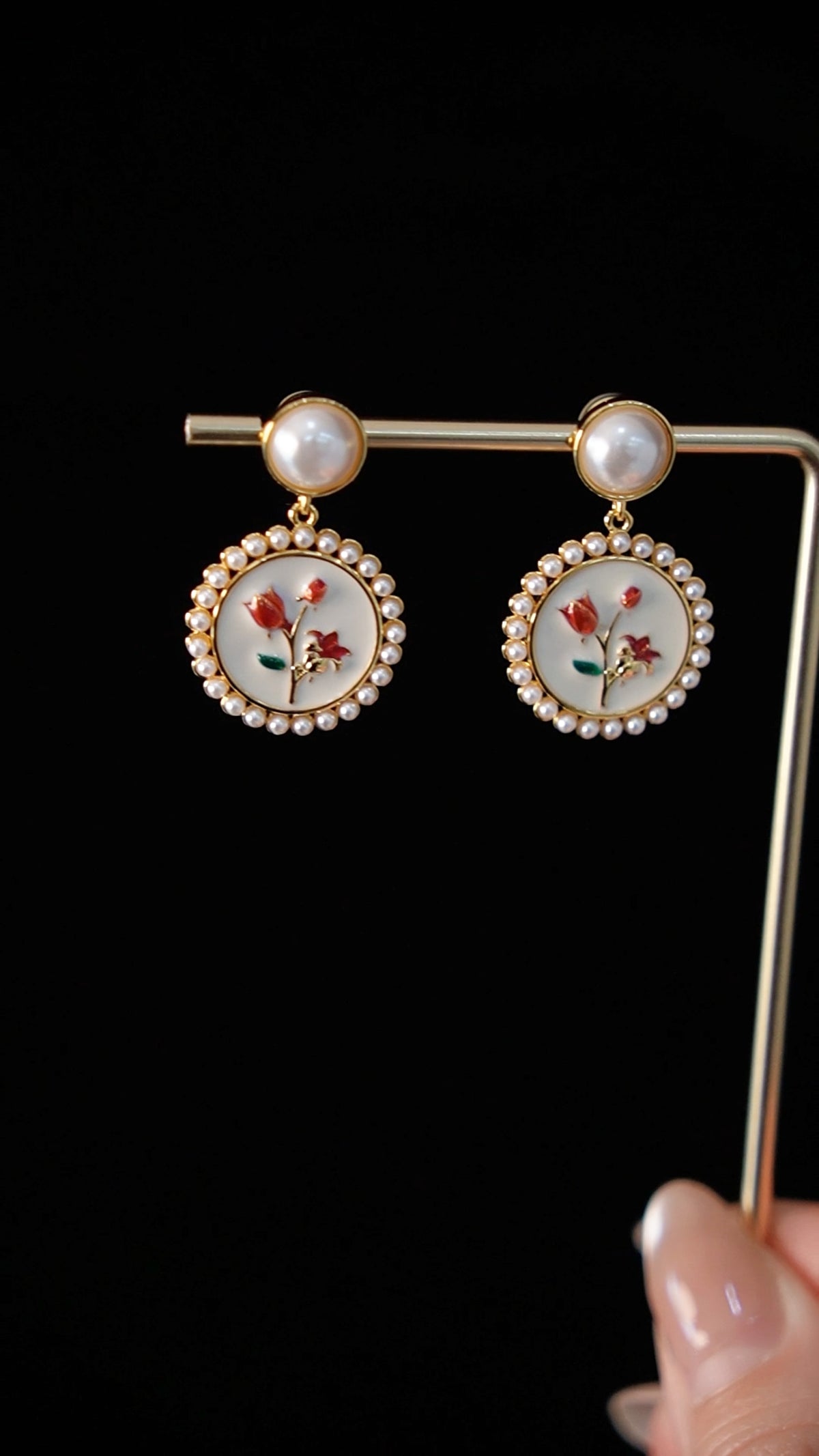 Rosalie Pearl Earrings