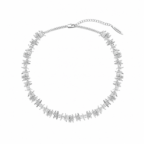 Elysian Weave Zircon Necklace