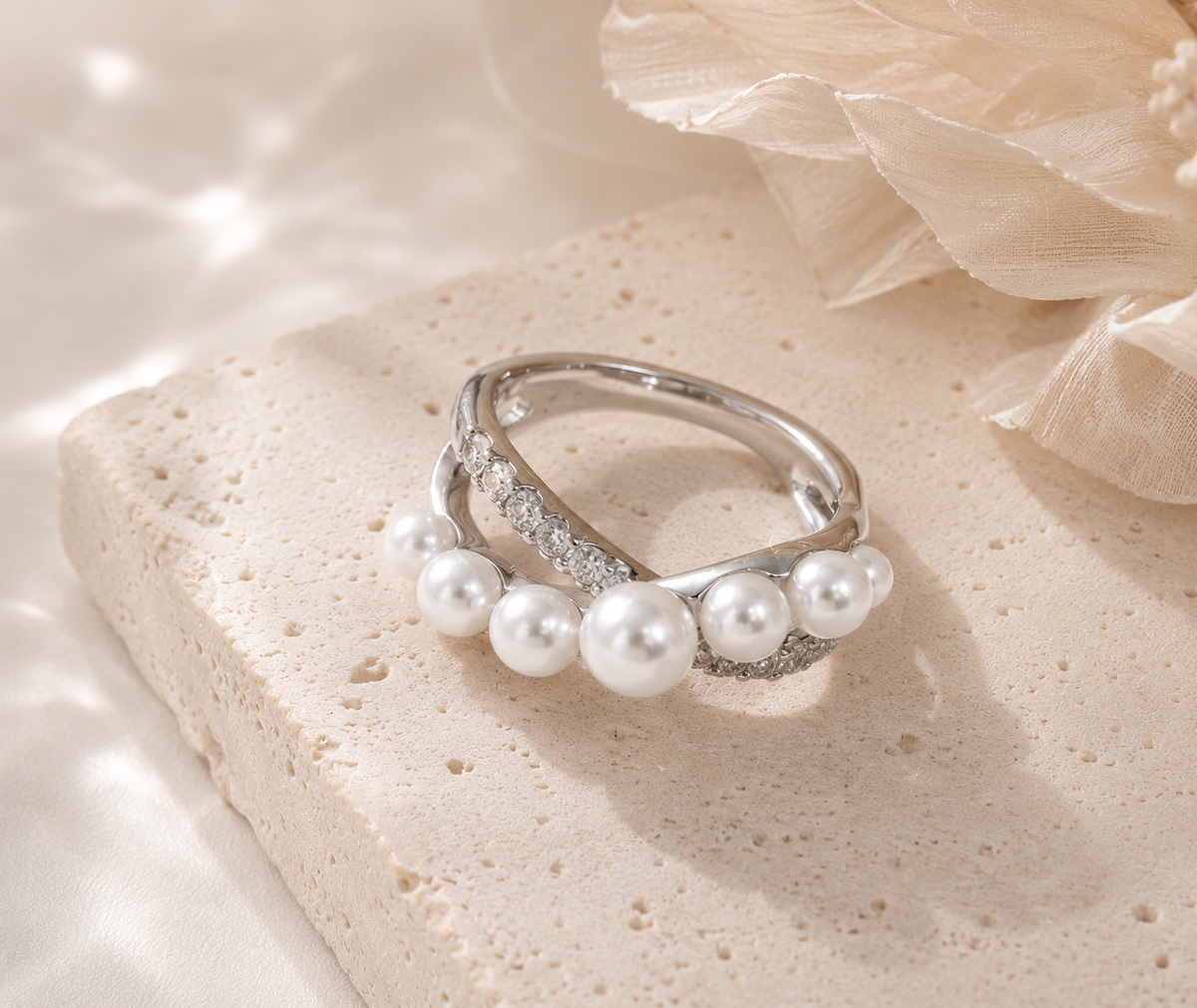 Planetary Pearl Ring