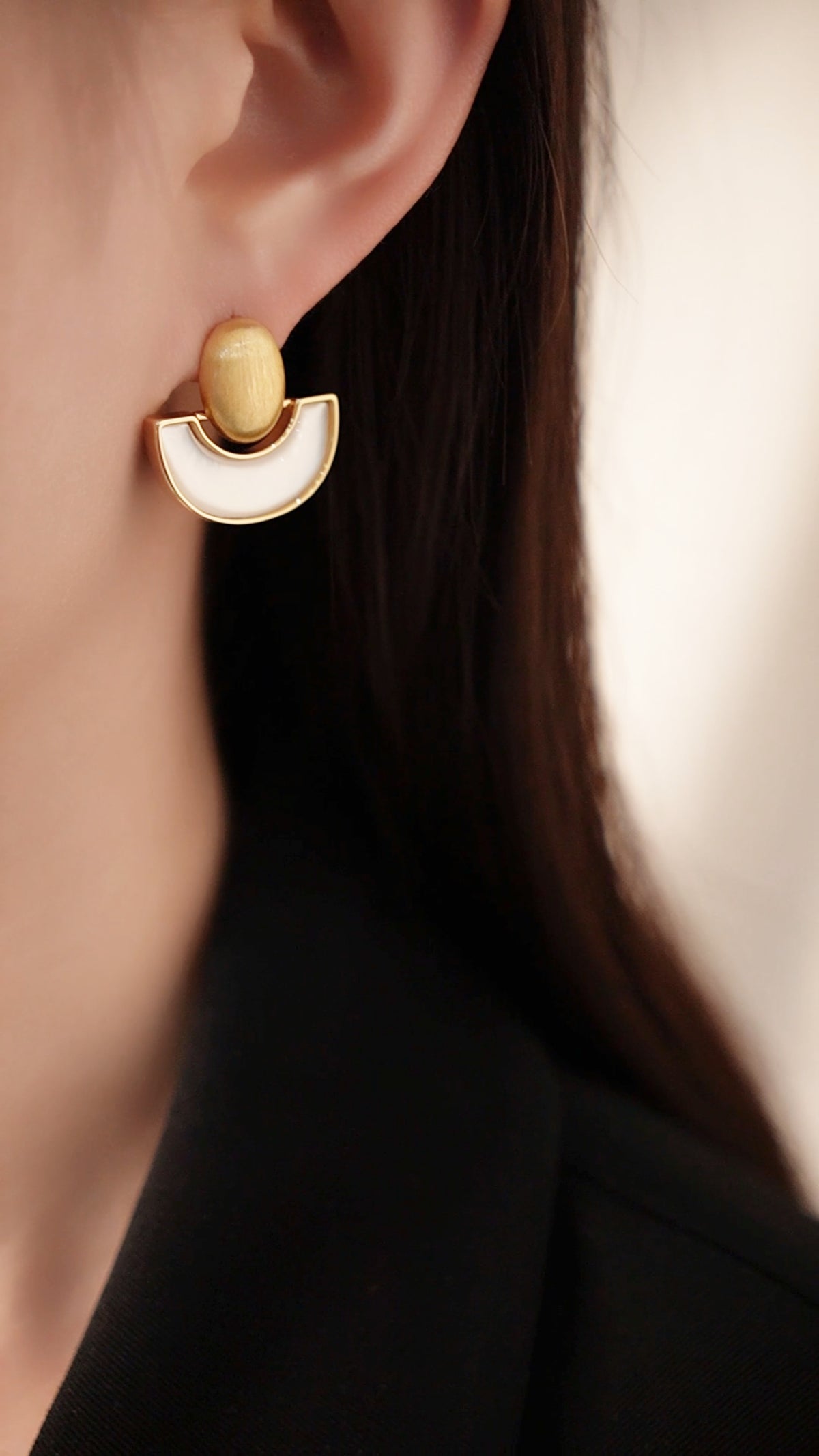 Ivory Eclipse Earrings