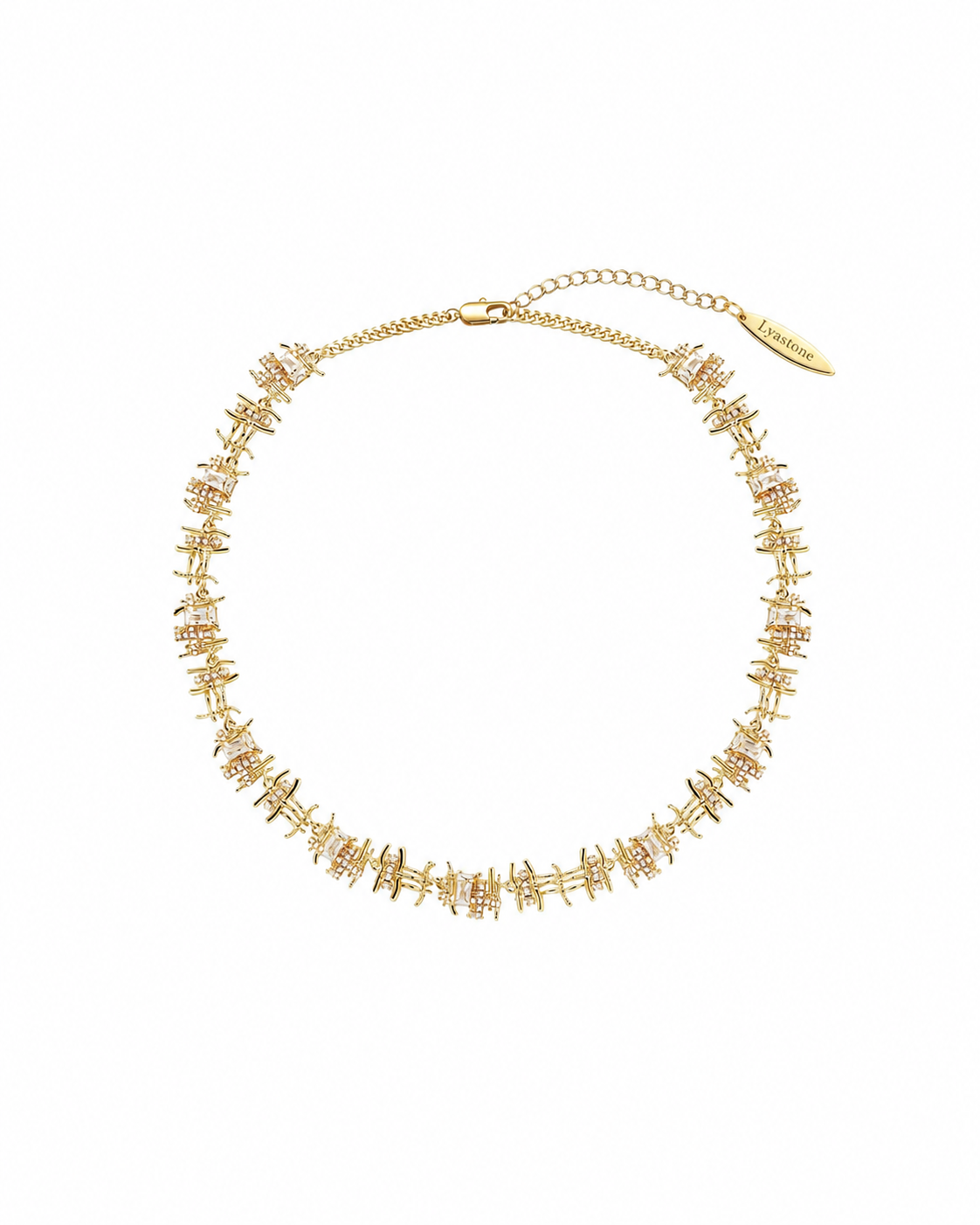 Elysian Weave Zircon Necklace
