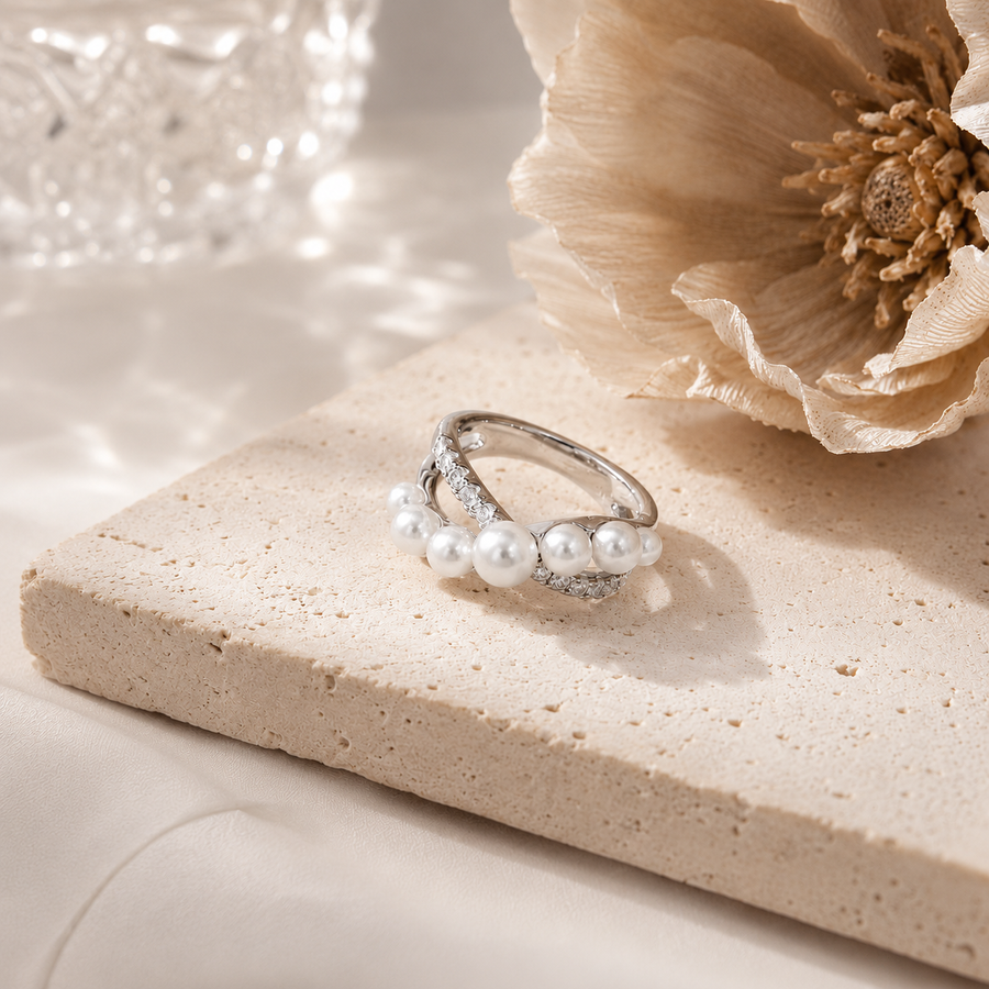 Planetary Pearl Ring