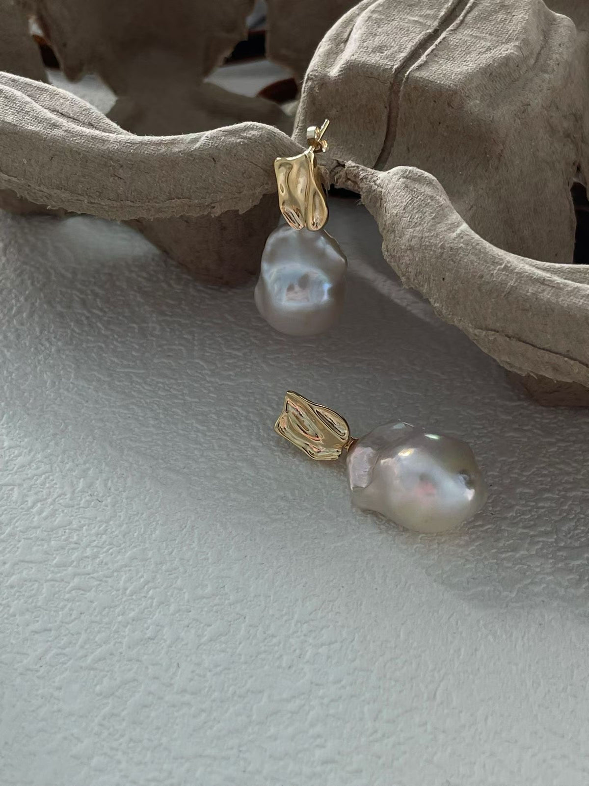 Baroque Oversized Hoop Earrings