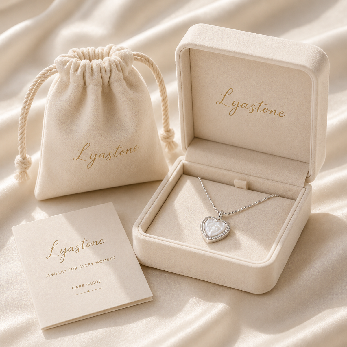 Moonlit Heart Necklace
