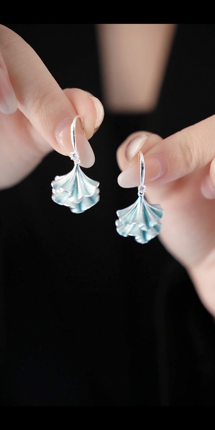 Contemporary coral-inspired earrings