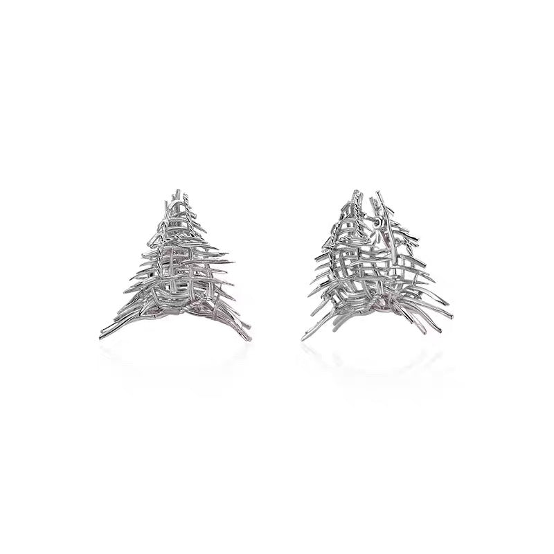 Designer irregular hoop earrings for women