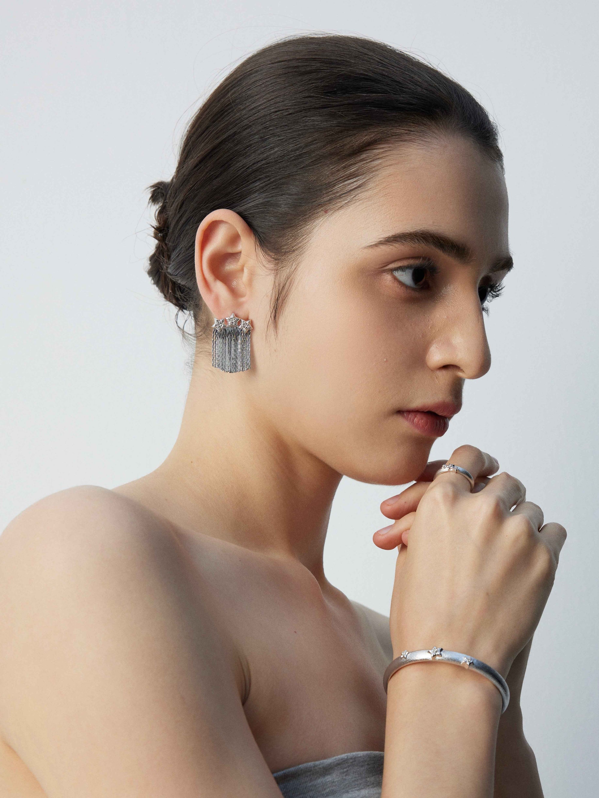 Star Whisper Tassel Earrings