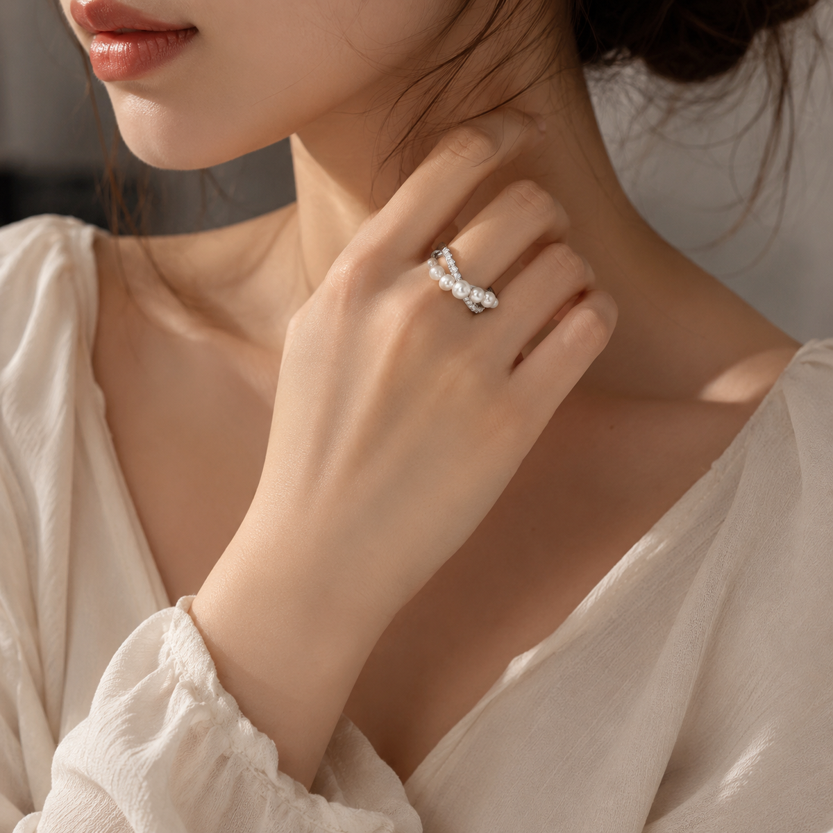Planetary Pearl Ring