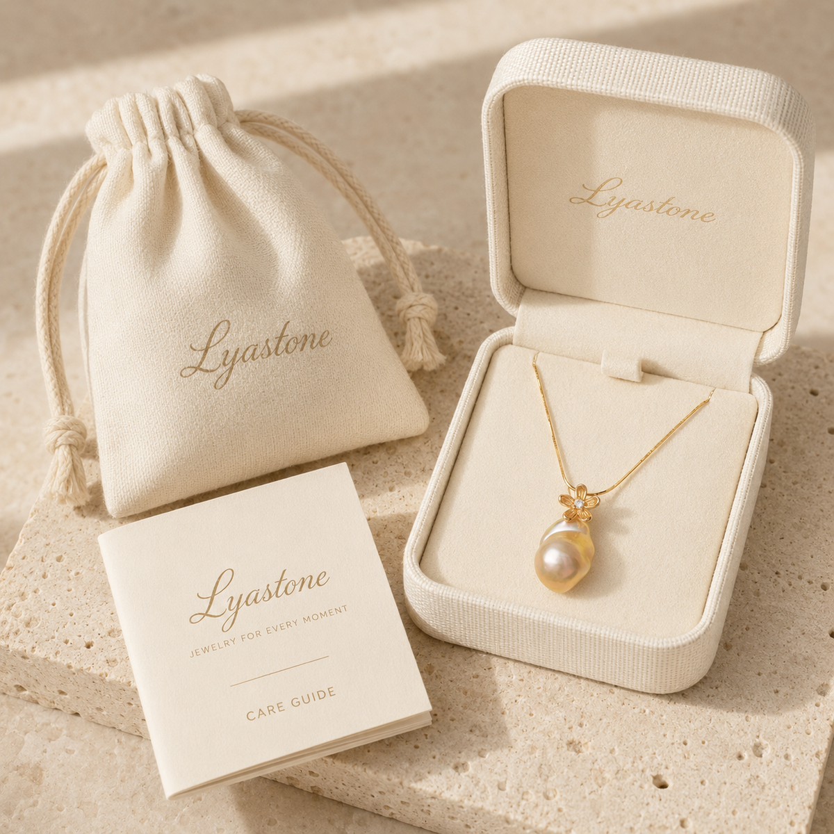 Baroque Pearl Flower Necklace