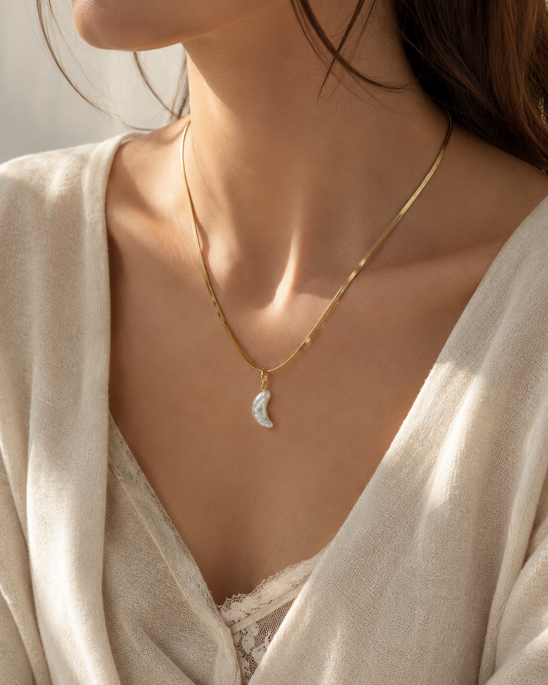 Golden Moonlight Necklace