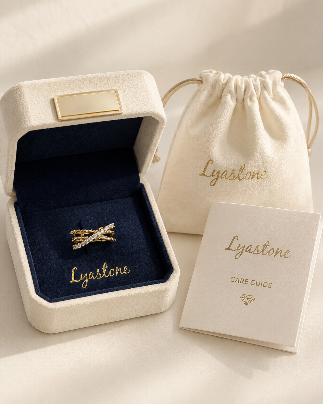 Sparkling Crisscross Ring