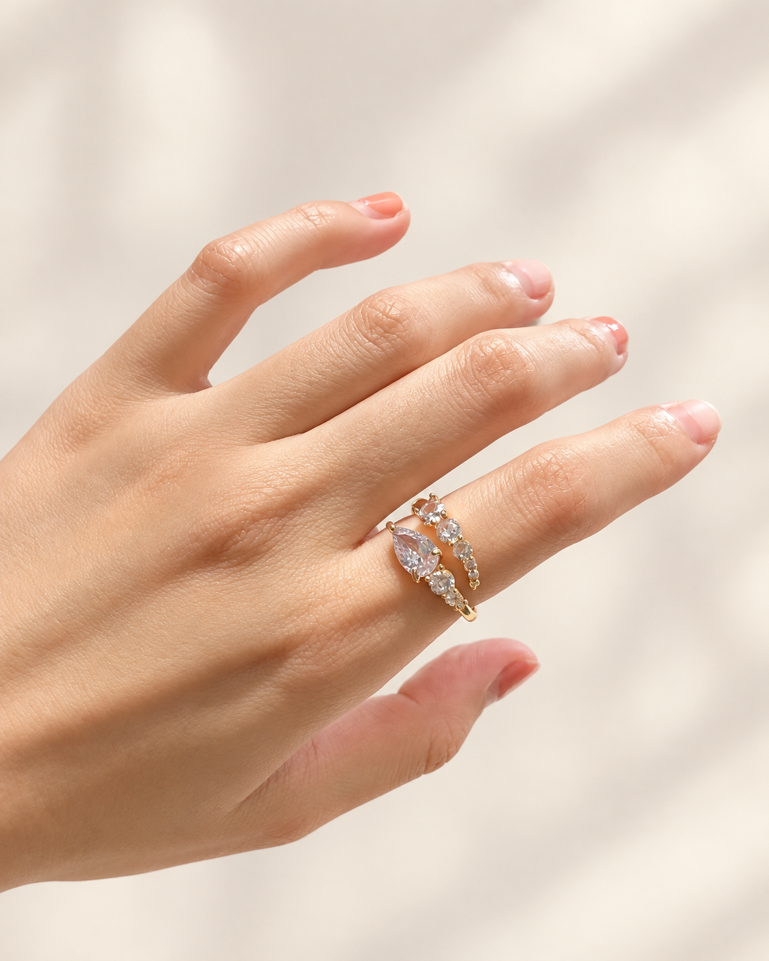 Seraphine Crystal Serpent Ring