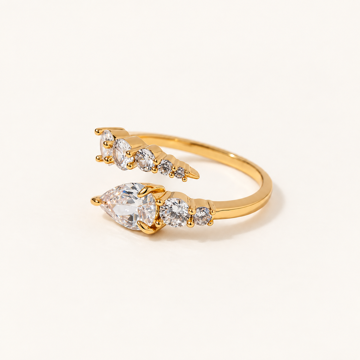 Seraphine Crystal Serpent Ring