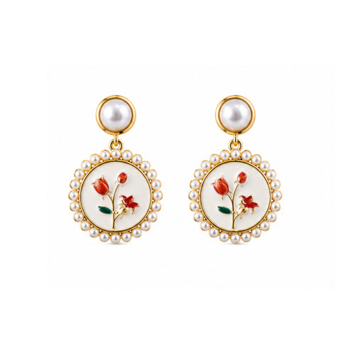 Rosalie Pearl Earrings – image 2