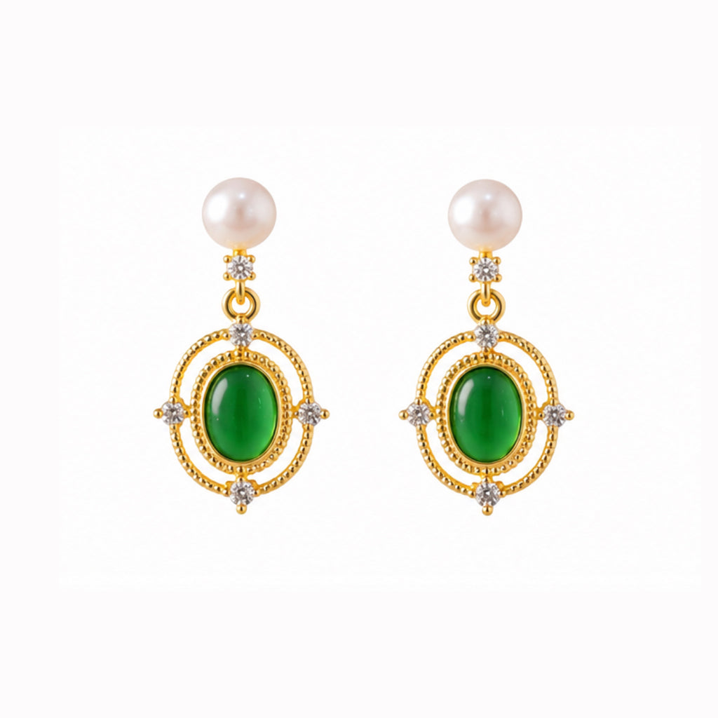 Emerald Astra Earrings