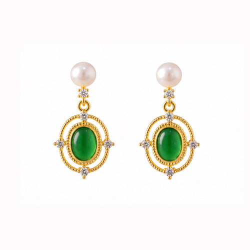 Emerald Astra Earrings