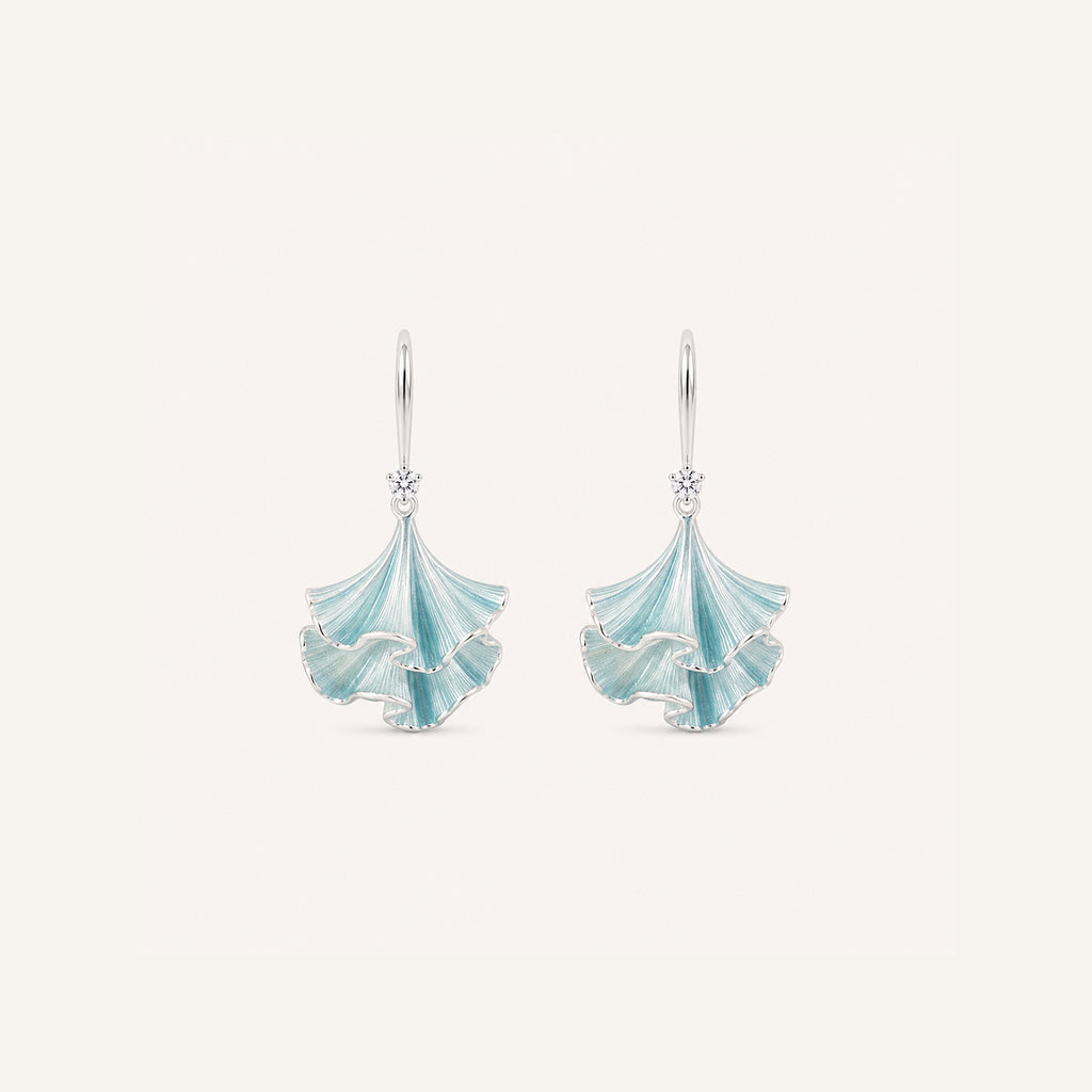 Coral-Inspired Sculpted Drop Earrings