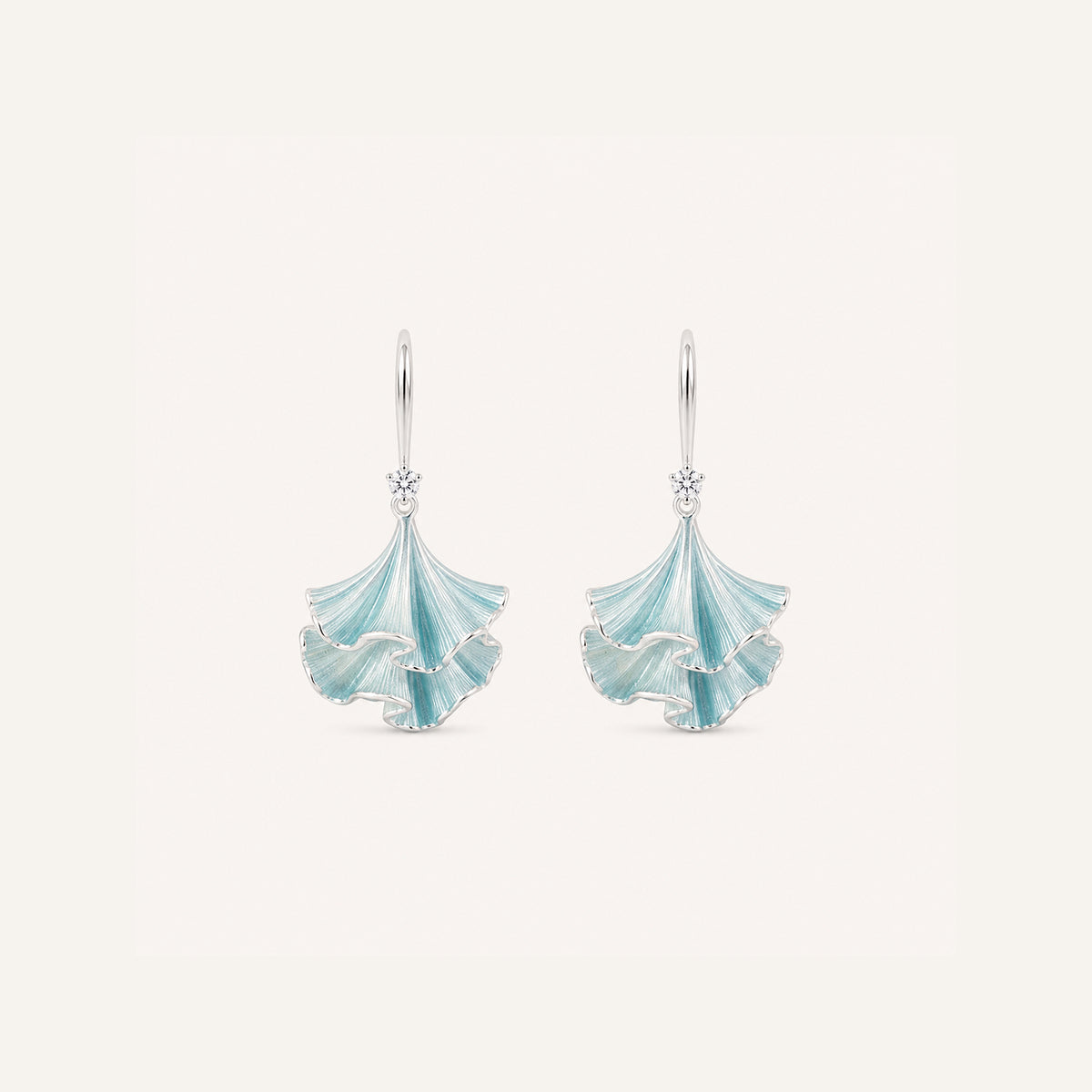 Coral-Inspired Sculpted Drop Earrings
