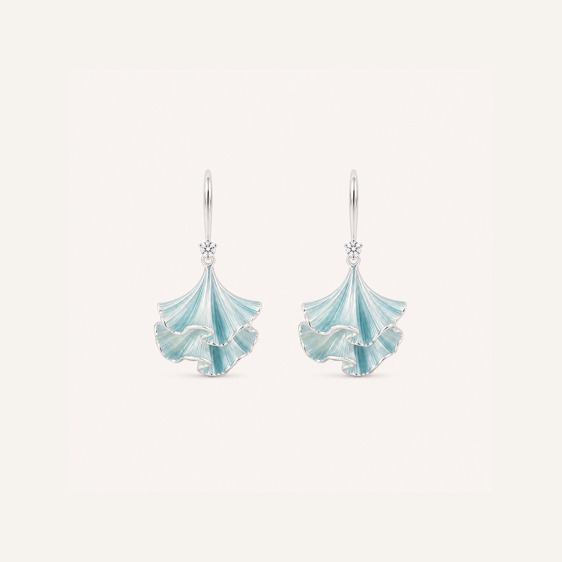 Coral-Inspired Sculpted Drop Earrings