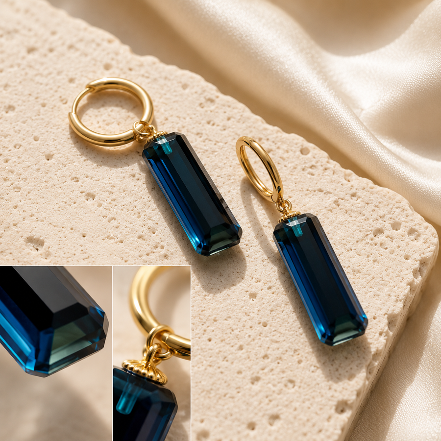 Midnight Prism Earrings shown from an alternate product angle