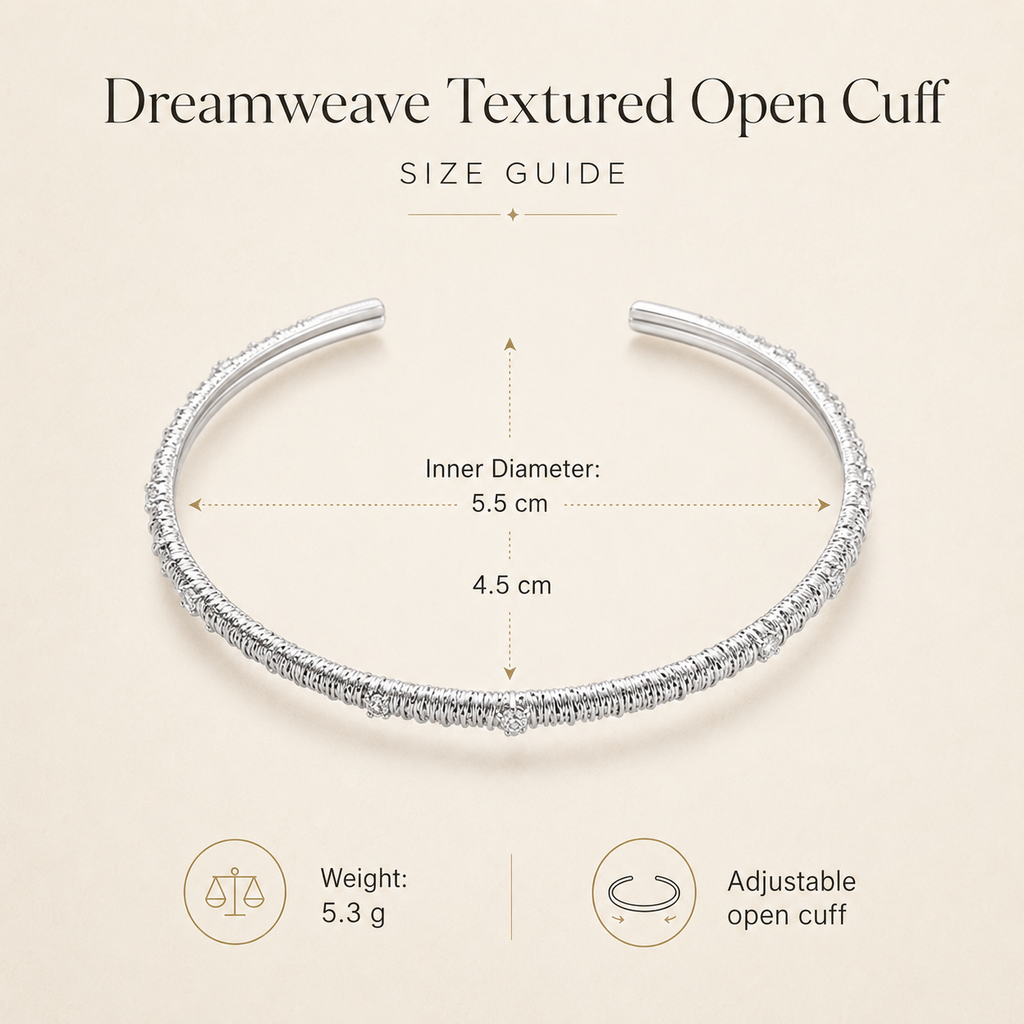 Dreamweave Textured Open Cuff