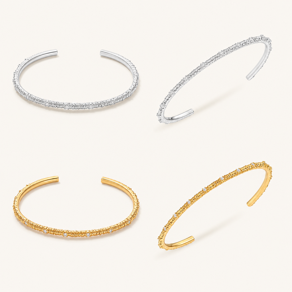 Dreamweave Textured Open Cuff