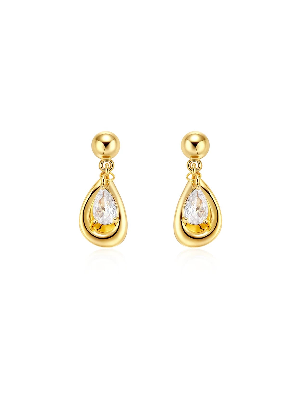 Teardrop Gemstone Earrings