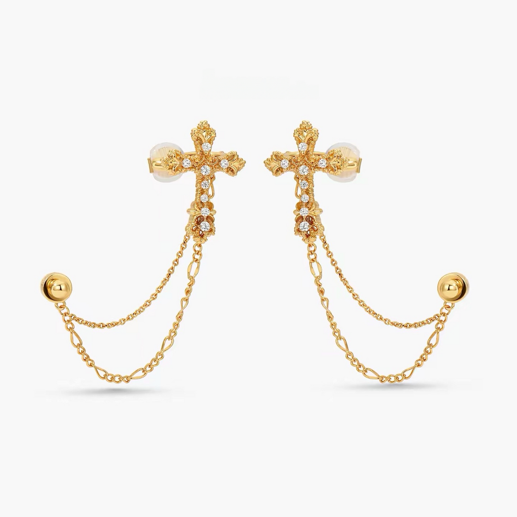 Imperial Cross Earrings