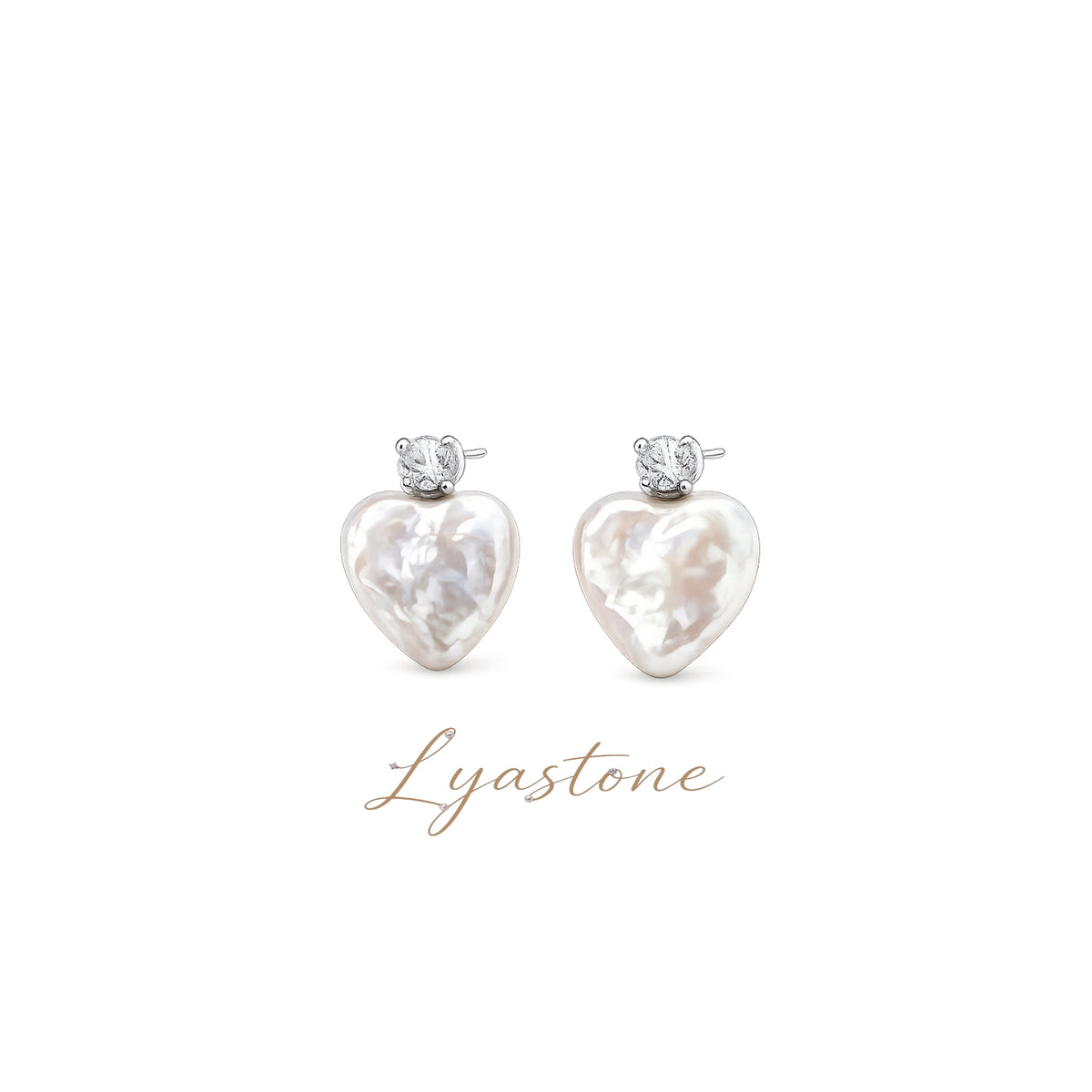 Eternal Heart Pearl Earrings