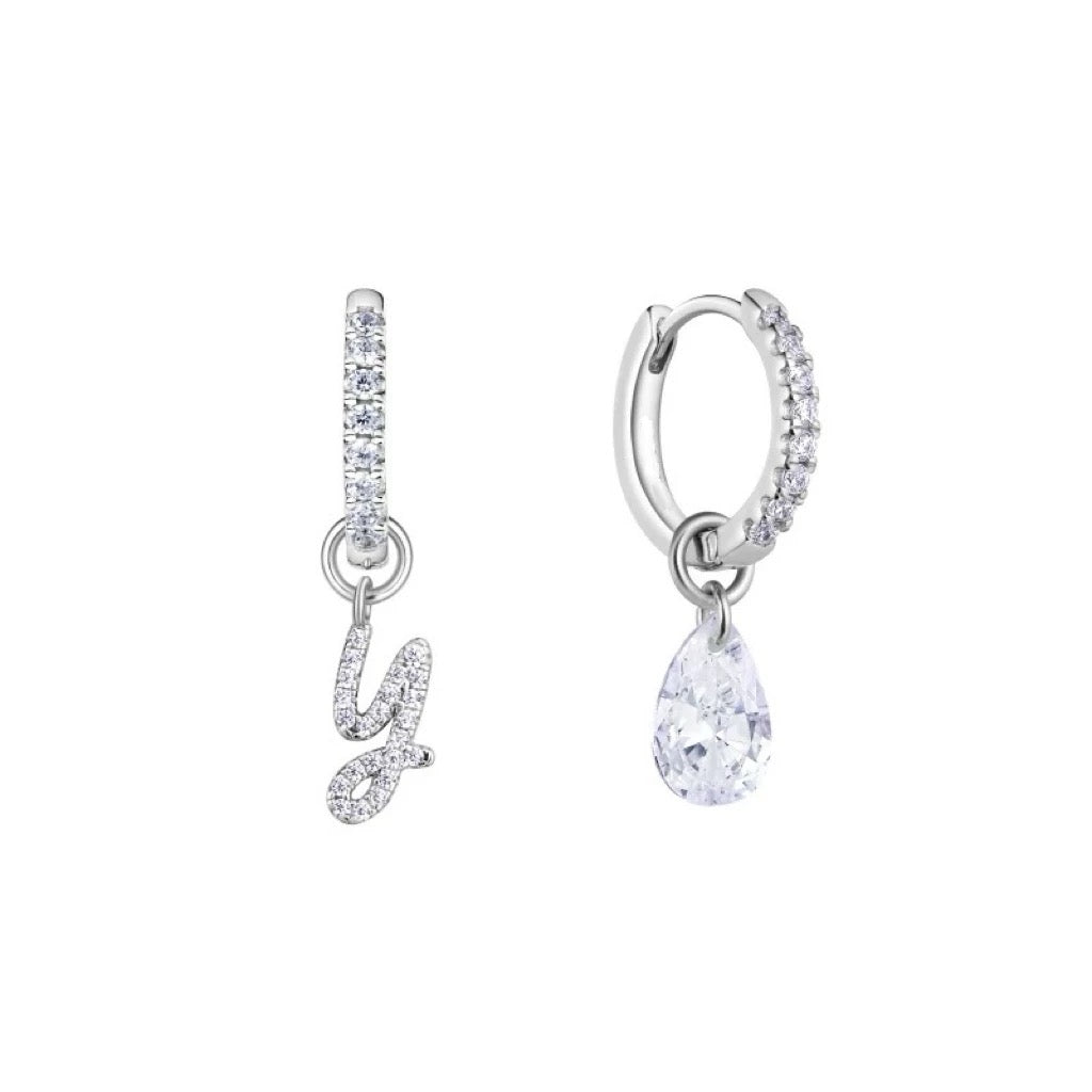 Letter Y stud earrings