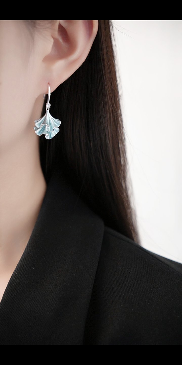 Organic coral style statement earrings