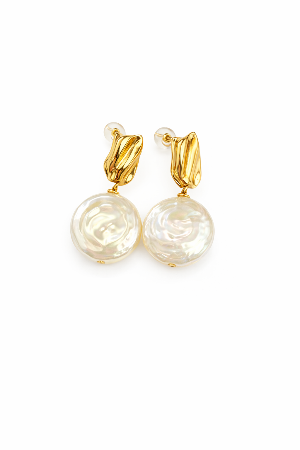 Roman Holiday earrings in 18K gold plated silver