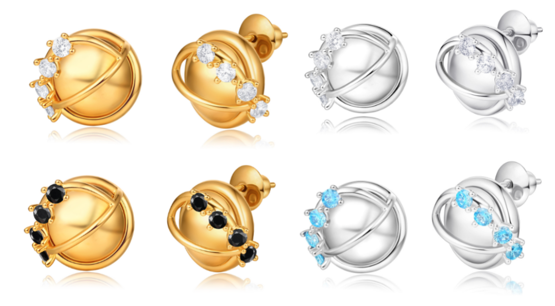 Orbit Stud Earrings colour options