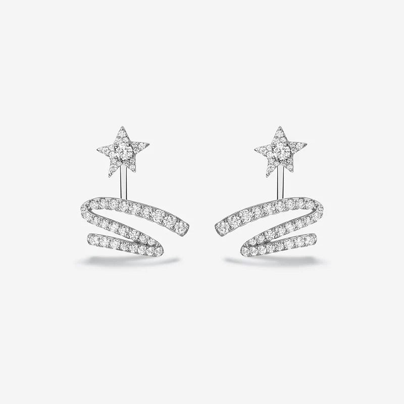 Starlight tassel earrings in sterling silver