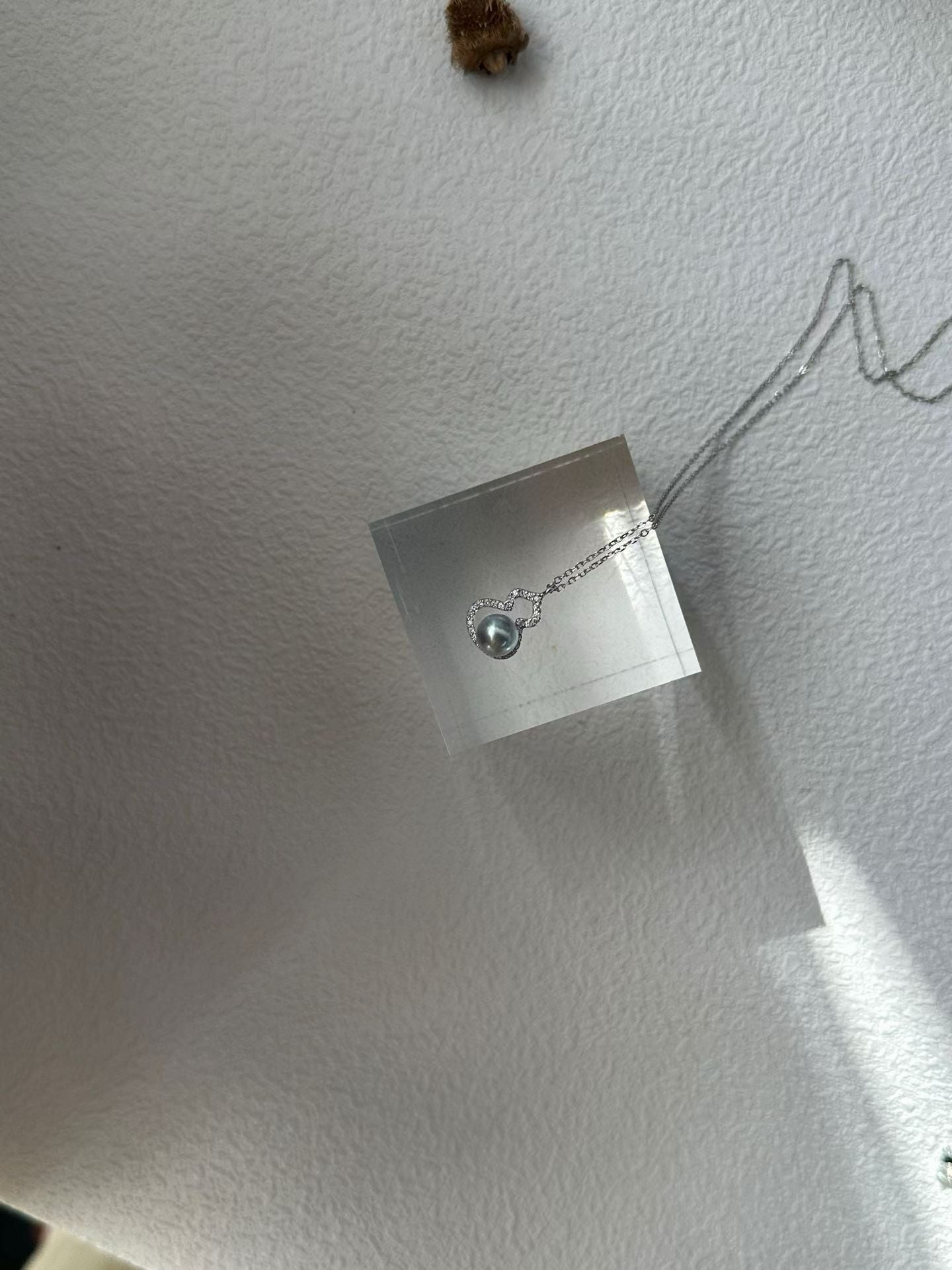 Sterling silver Hulu pearl necklace