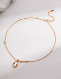 Sterling silver pearl necklace with mother-of-pearl