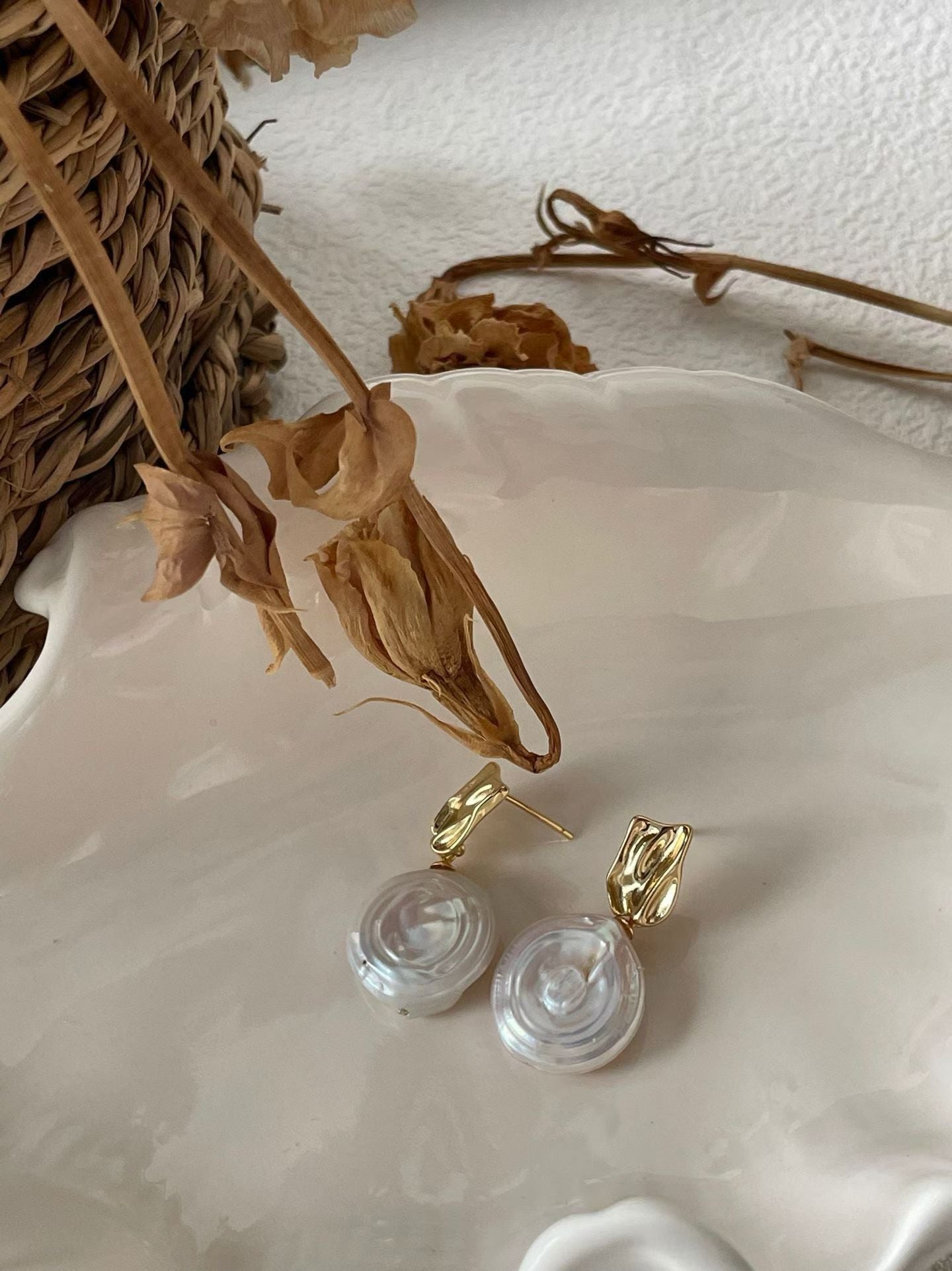 Versatile 18K gold plated earrings