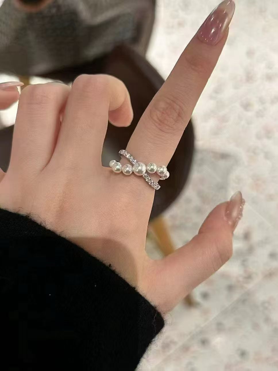 Planetary Pearl Ring