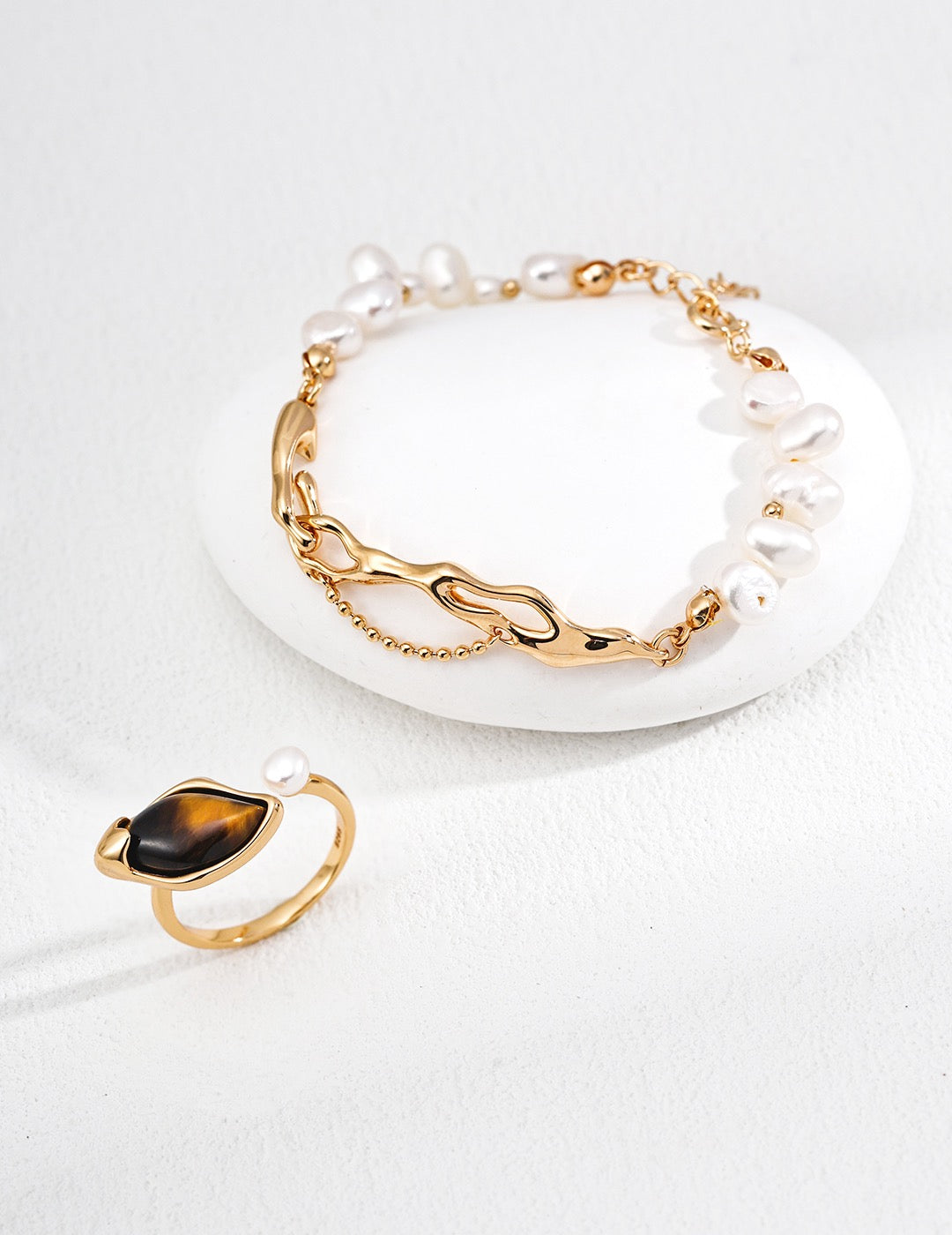 Willow leaf Tiger’s Eye ring