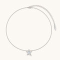 Astra Star Necklace silver-tone star pendant with cubic zirconia