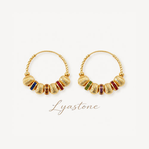 Lyastone Aurelia Bead Hoop Earrings main product image