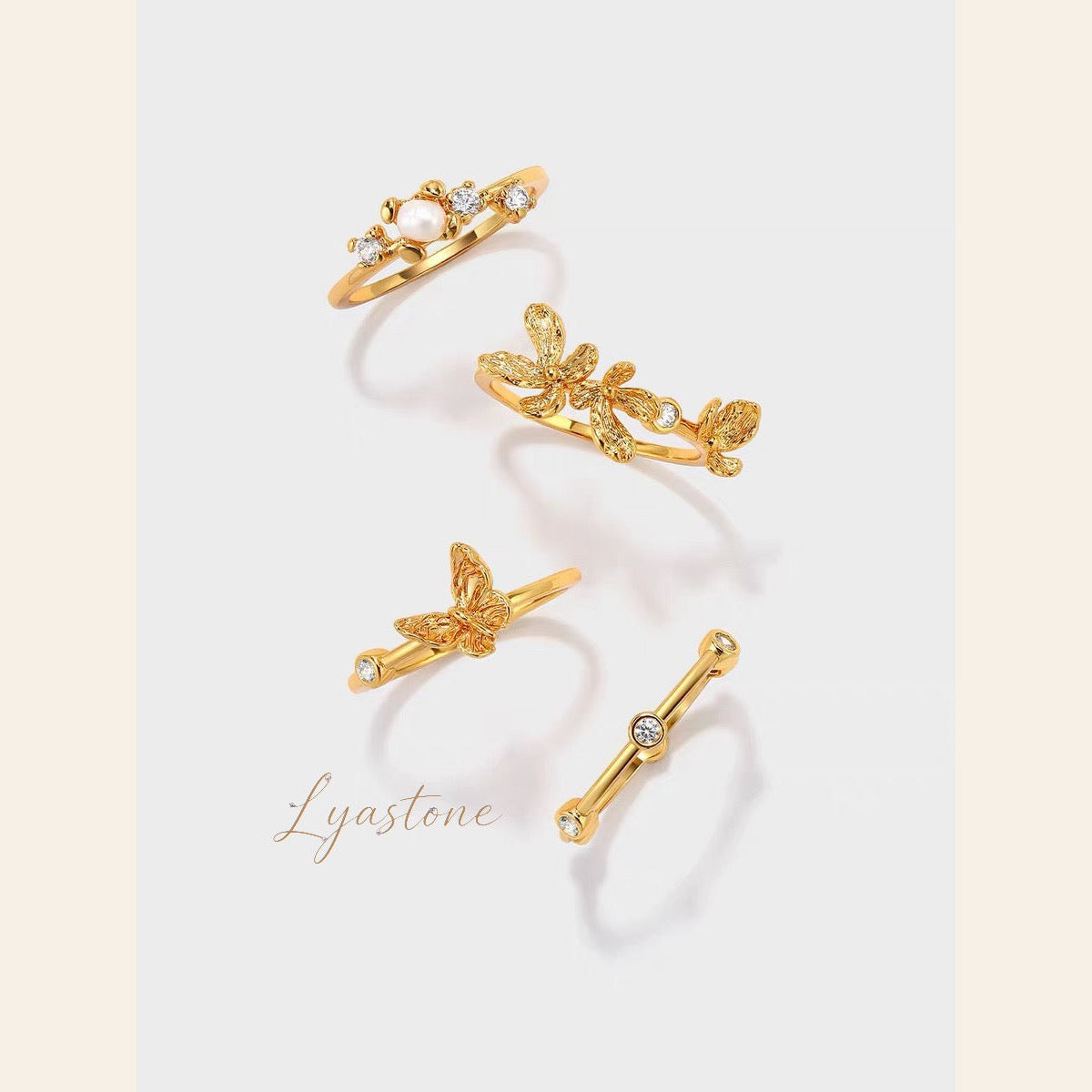 Butterfly Bloom Ring – Lyastone Jewellery